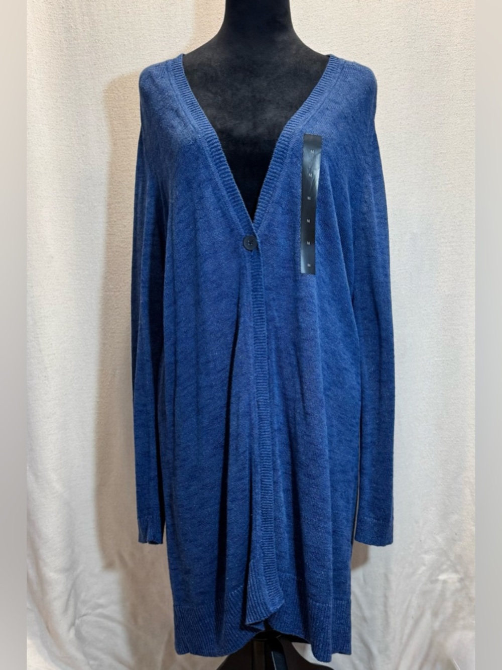 Banana Republic Navy V Neck Button Duster Cardigan M